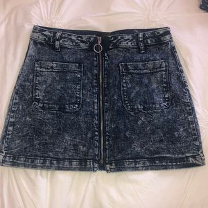 distressed style jean skirt from Forever 21